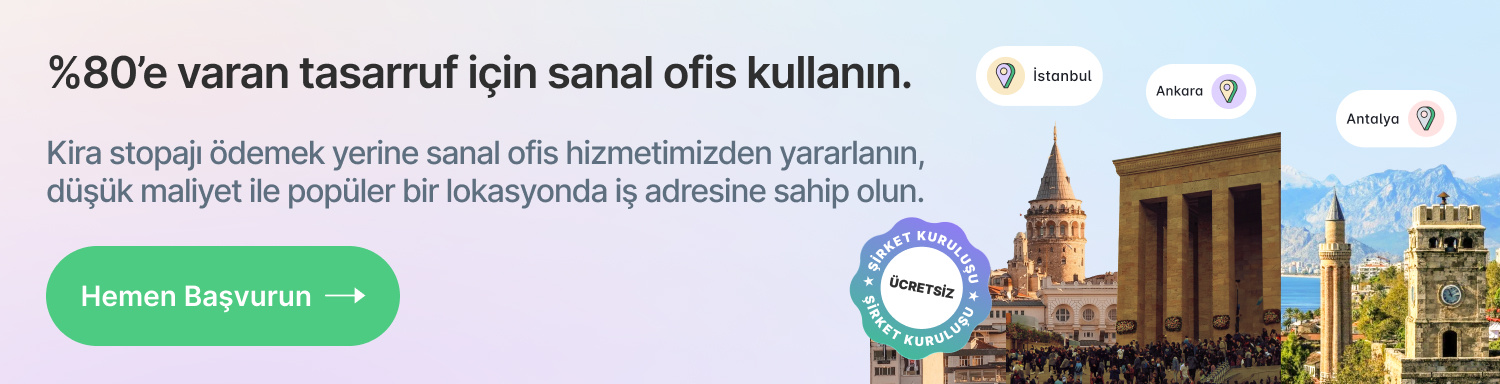 %80'e varan tasarruf için sanal ofis kullanın.